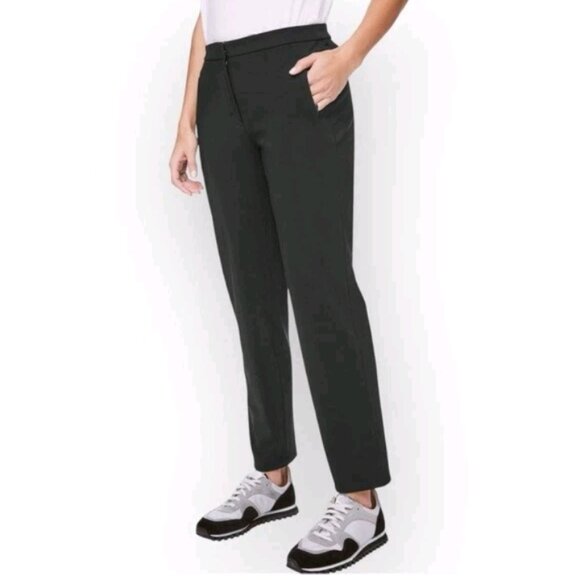 Lululemon Women's on the Move Black Travel Work Pants Stretch Comfort Sz X8 - Picture 2 of 12